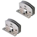 Bisagra Para Puerta De Vidrio 5 A 8mm 1 Par Estantes Gabinet