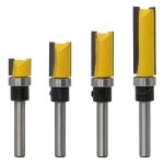 Fresa Madera Copiadora Dif Medidas Vástago De 1/4 4 Unidades