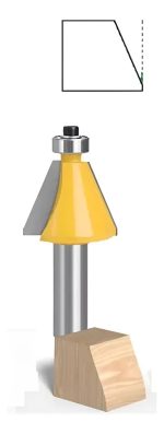 Fresa Madera Copiadora Angulo 22.5° Grados Toma 1/2