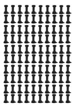 Pata Regulable Mueble Cocina 100 Pcs De 10-12cm Para Zócalo