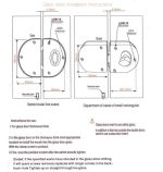 Cerradura Puerta Vidrio De 8 A 12mm Llave Pestillo C V A V - Imagen 4