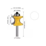 Fresa Madera Rodón Toma  1/4  X 31.75mm - Imagen 2