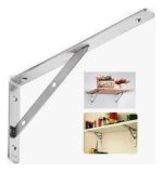 Soporte Escuadra Repisa Colgador 20cm 1 Unidad Acero Inox