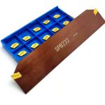 Portaherramienta Lama Spb322 + 10 Insertos Ranurado