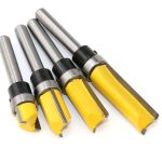 Set 4 Fresas Rectas Copiadoras Vastago 1/4 Rod Sup.