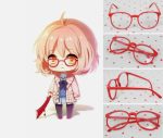 Lentes Rojos Cosplay Kuriyama Mirai Kyoukai No Kanata 1un - Imagen 2