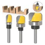 Fresa Madera Vaciado Fondo Canal Toma 1/4 3pcs Copiadora