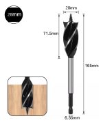 Broca Madera Bigas Helicoidal Vástago Taladro 1pcs 28mm - Imagen 2