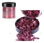 Escamas En Hoja Pink Clara Papel Resina Epóxica Flake