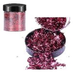 Escamas En Hoja Pink Clara Papel Resina Epóxica Flake