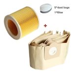 Kit Filtro Bolsa Para Karcher 5un Wd 3.300 Wd 3.200 Wd3.500 - Imagen 2