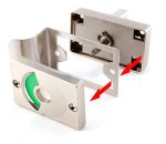 Cerradura Chapa Baño O Vestidor Con Indicador Libre Ocupado - Imagen 5