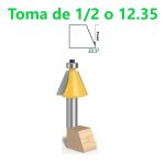 Fresa Madera Copiadora Angulo 22.5° Grados Toma 1/2 - Imagen 2