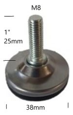 Patín Mueble Sillón Silas Patas Cama Sofá 100un Hilo M8 - Imagen 3