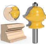 Fresa Madera Moldura Zócalo Marcos Vástago  1/2  Travertino