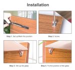 Soporte Repisa Mueble Ventosa Vidrio Sobrepuesto 100psc - Imagen 5