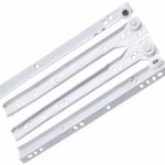 Corredera Riel Blanco 25 Cm, Sbp, Self-closing, 1par