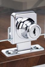 Cerradura Puerta Vidrio Mueble Simple De 3 A 8mm 10u - Imagen 3