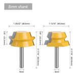 Fresa Madera Tinajas Grados Bástago 8mmx22.2mm - Imagen 2