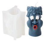 Molde Silicona Velas Y Jabón Rostro Asombrado