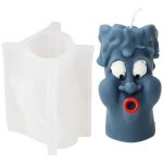 Molde Silicona Velas Y Jabón Rostro Asombrado