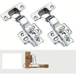 Bisagra Puerta Recta Cierre Suave Cazoleta 35mm Inox 1 Par