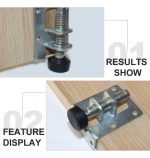 Patín Mueble Oculto Escritorio Retail 4un 7.5cm De Alto - Imagen 4