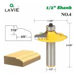 Fresa Madera Moldura Tablero Toma 1/2 Set 4 Pcs - Imagen 4