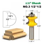 Fresa Madera Rodón Copiadora Toma 1/2 Set 5pcs - Imagen 4