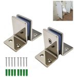 Soporte División Baño Urinario Separador T 2pcs Cromado