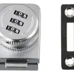 Cerradura Puerta Vidrio Mueble Simple De 3 A 8mm Con Clave