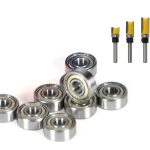 Rodamiento Fresa Madera Vástago 1/4 6.35 Int 1/2 12.7ext 5un