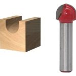 Fresa Madera Media Caña Vástago 1/2 X 1/4 1pcs