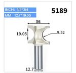 Fresa Madera Moldura Marcos 1/2*r9.5 Toma 1/2 Carburo Tungte - Imagen 4