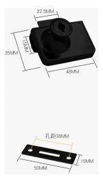 Cerradura Puerta Vidrio Mueble Doble De 3 A 8mm Pack 10 Uni - Imagen 2