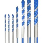 7 Brocas Para Metal Concreto Vidrio Madera Mármol P. Carburo