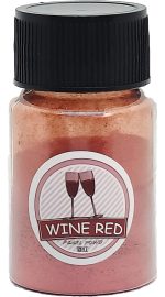 Pigmento Polvo Rojo Vino Para Resina 20ml Efecto Marmol