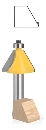 Fresa Madera Copiadora Angulo 30 Grados Toma 1/2