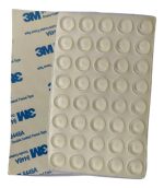 40 Topes Goma Autoadhesivo Silicona 12x5mm Puertas Mueble