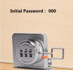 Cerradura Puerta Vidrio Mueble Doble 3a8mm Con Clave Negra - Imagen 5