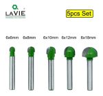 Fresa Madera Redonda Toma 6 Set 5pcs - Imagen 2