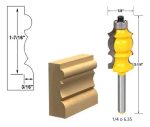 Fresa Madera Moldura Zócalo Marcos Vástago 1/4 X 50.8.mm - Imagen 2