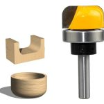 Fresa Madera Vaciado Fondo Plato Toma 8 X 28.6