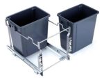 Basurero Para Puerta Cocina Doble 28lt Con Tapa 1pc - Imagen 5