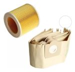 Kit Filtro Bolsa Para Karcher 5un Wd 3.300 Wd 3.200 Wd3.500