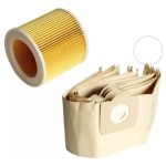 Kit Filtro Bolsa Para Karcher 5un Wd 3.300 Wd 3.200 Wd3.500