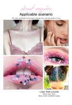 Glitter Para Resina Uv 12 Escamas Holográfica Aros Llaveros - Imagen 6