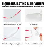 Huincha Aisladora Liquida 125ml Secado Rápido Negra O Blanco - Imagen 8