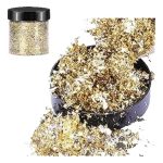 Escamas En Hoja Oro Luz Clara Papel Resina Epóxica Flake