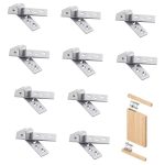 10pcs Bisagra Puerta Pivote Oculta Giratoria Inox